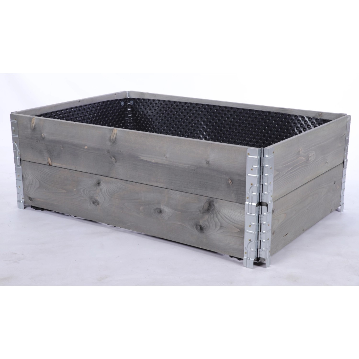 PROREGAL Hochbeetkisten GuardBox 40x120x80cm inkl. Luftfolie Grau günstig online kaufen