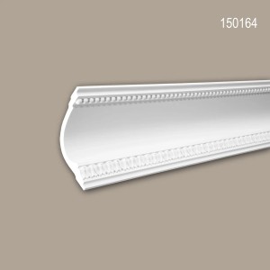 PROFHOME Eckleisten Set, 5 weiße Zierleisten (10 m) aus Polyurethan Hartschaum für Decke und Wand.