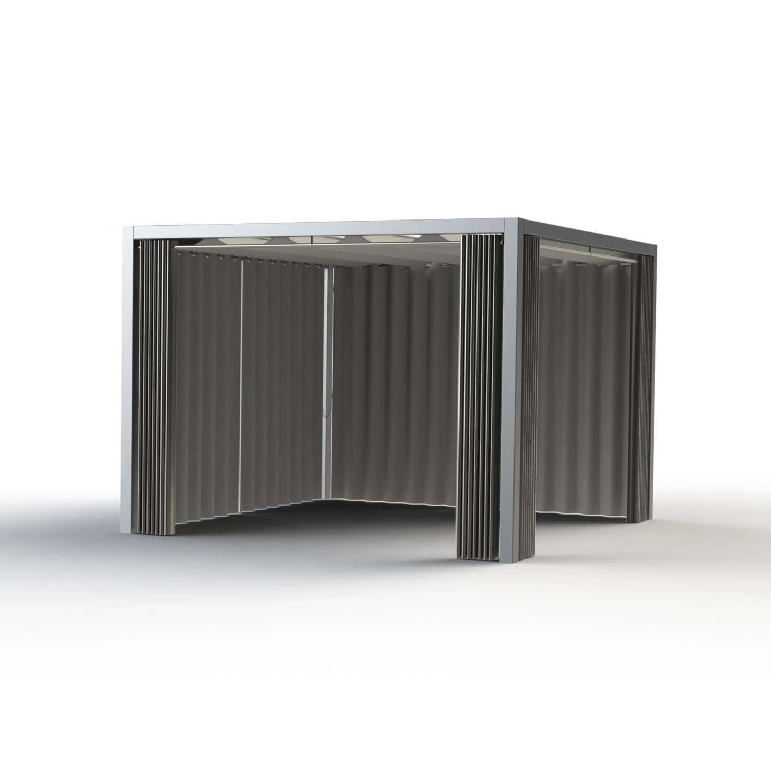 Siena Garden Seitenteile Silber-Grau für Schattenmanufaktur, 300x210 cm, Zubehör für Lauben & Pavillons.