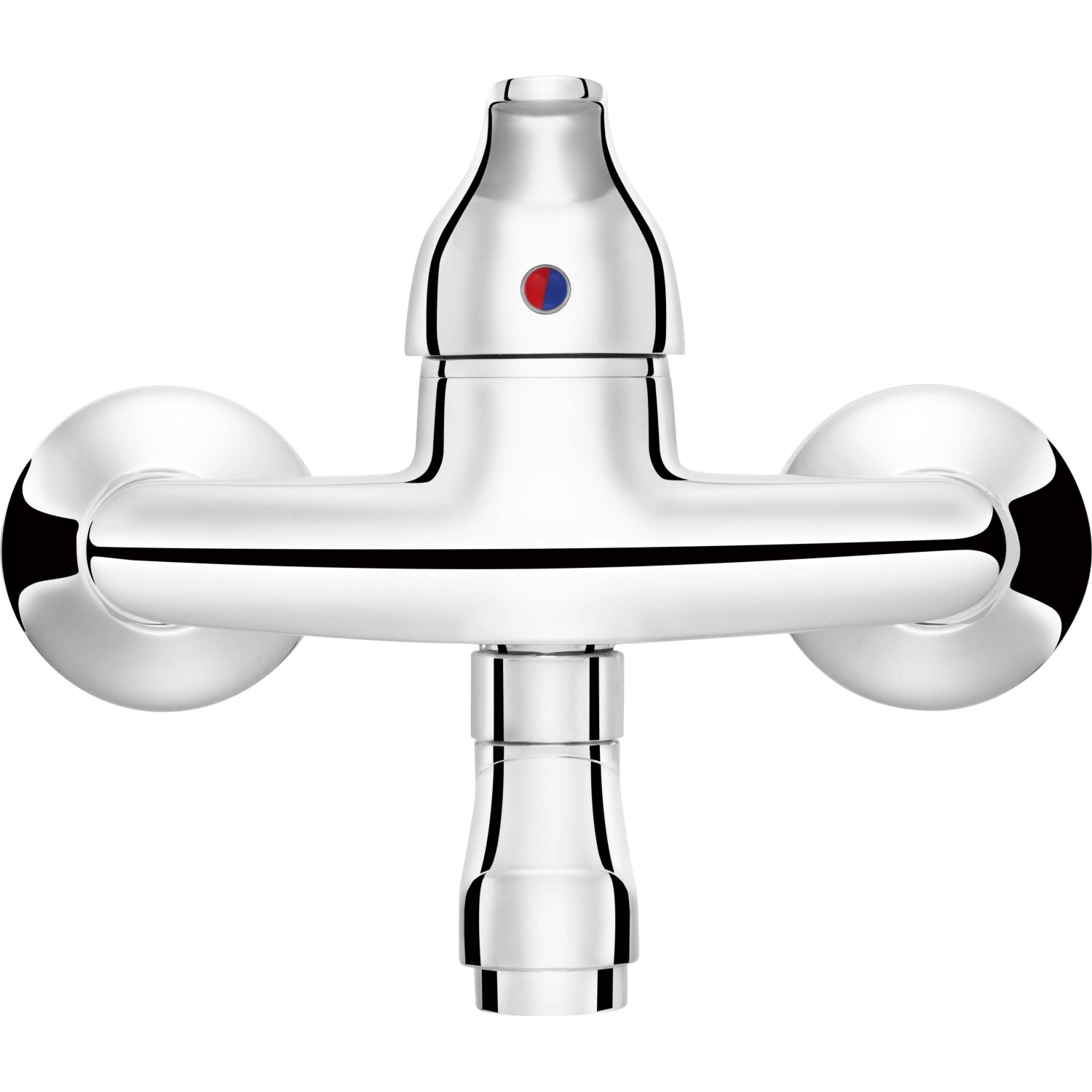 baliv Küchenarmatur KI-1220 Chrom, Wandarmatur mit schwenkbarem Auslauf.