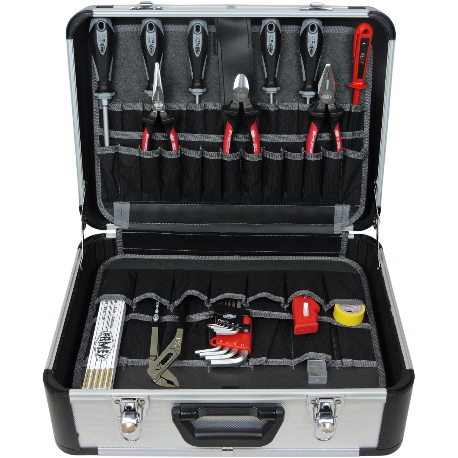 Werkzeug kaufen Werkzeugkoffer Famex Alu mit OBI bei 429-88 gefüllt