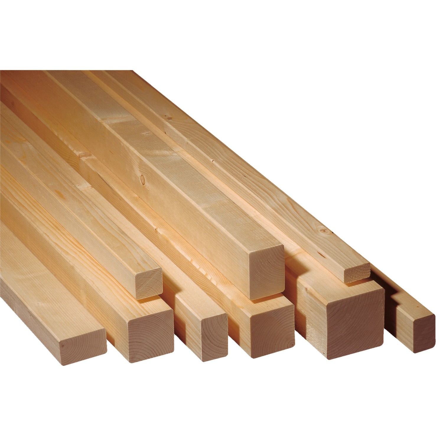 Rahmenholz Fichte/Tanne gehobelt gefast 54 mm x 54 mm x 2000 mm