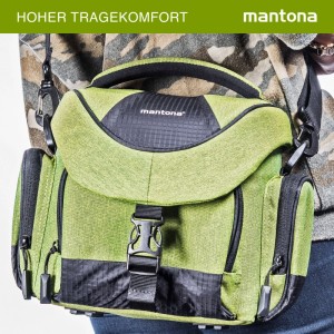 Mantona Premium Kameratasche Grün