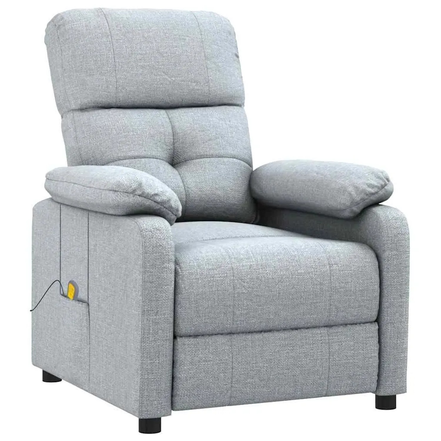 vidaXL Massagesessel Hellgrau Stoff 289672