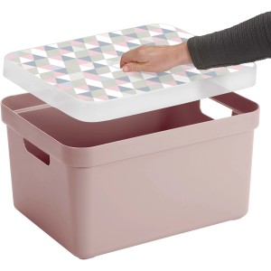 Rosa Sunware Aufbewahrungsbox Sigma Home (32 l) mit optionalem Deckel.