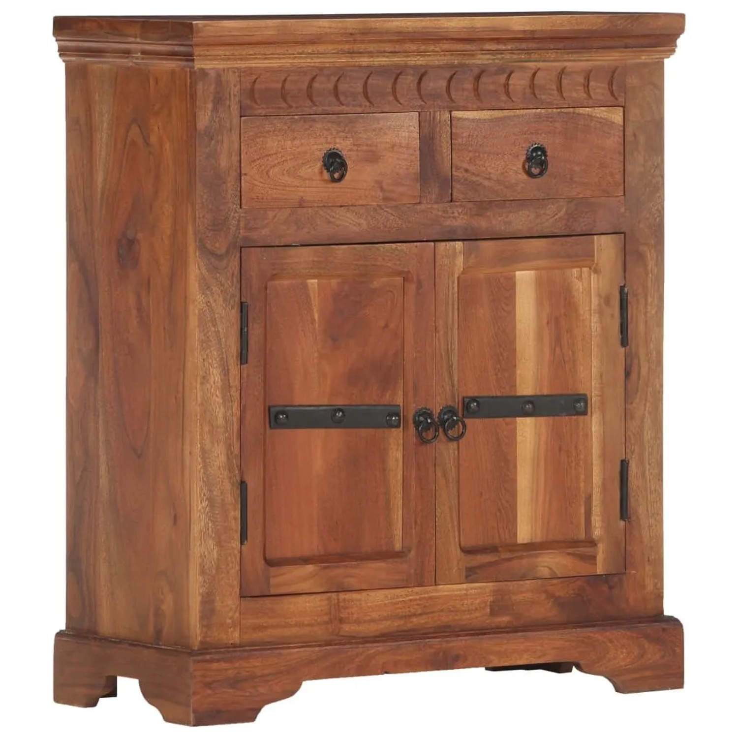 vidaXL Sideboard 63x30x75 cm Massivholz Akazie 248005