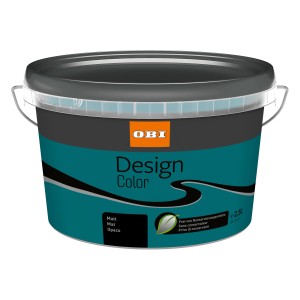 OBI Design Color Wandfarbe in Petrol, 2,5 l, matte Innenfarbe.