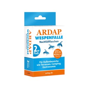 Ardap Wespenfalle Nachfüller, 2er-Pack für Wespenfallen im Außenbereich.