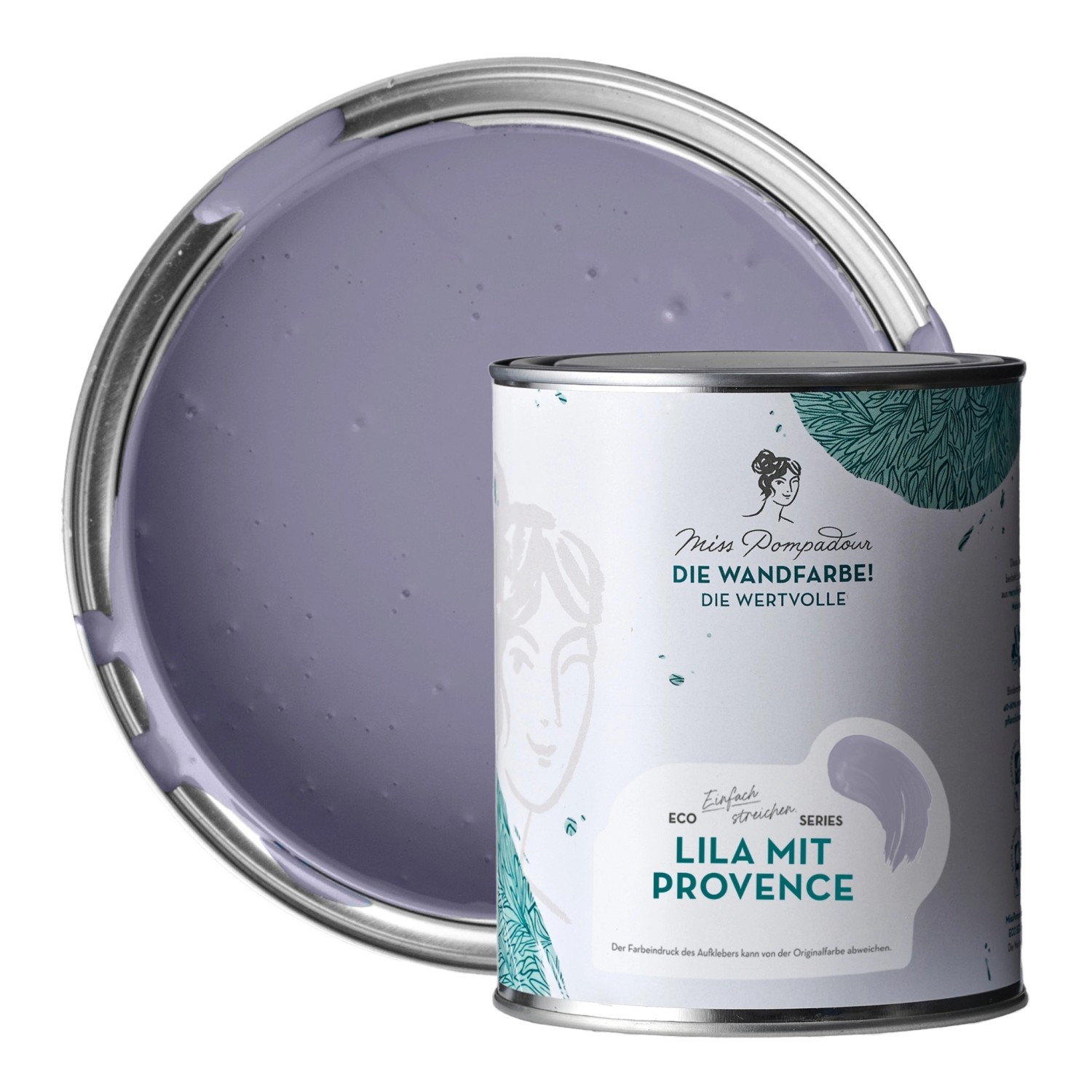 MissPompadour Extramatte Wandfarbe Lila mit Provence 1L Hochdeckend Spritzfrei