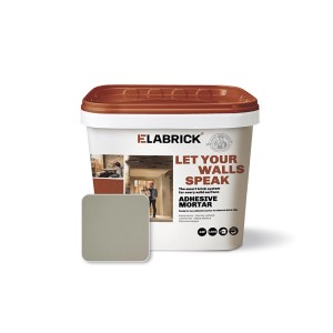 Eimer Elabrick Klebemörtel, 15 kg, hellgrau, für Verblender & Riemchen.
