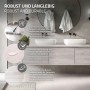 ML-Design Vinylboden Weiß Eiche, selbstklebend, 16 Dielen für einfache Verlegung im Bad.
