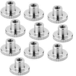 SOTECH 10er Set Rändelmutter M3 Edelstahl V2A SS304 Hohe Form DIN 466 Griffmutter