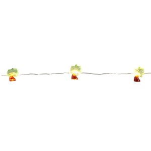 LED-Lichterkette mit 3D-Palmen, Kakteen, Ananas und Blätter-Dekoration für Innen, batteriebetrieben.