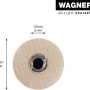 Wagner Möbelbein Wood, Buche natur, Ø 3,4 cm, mit Innengewinde für Möbelbau.