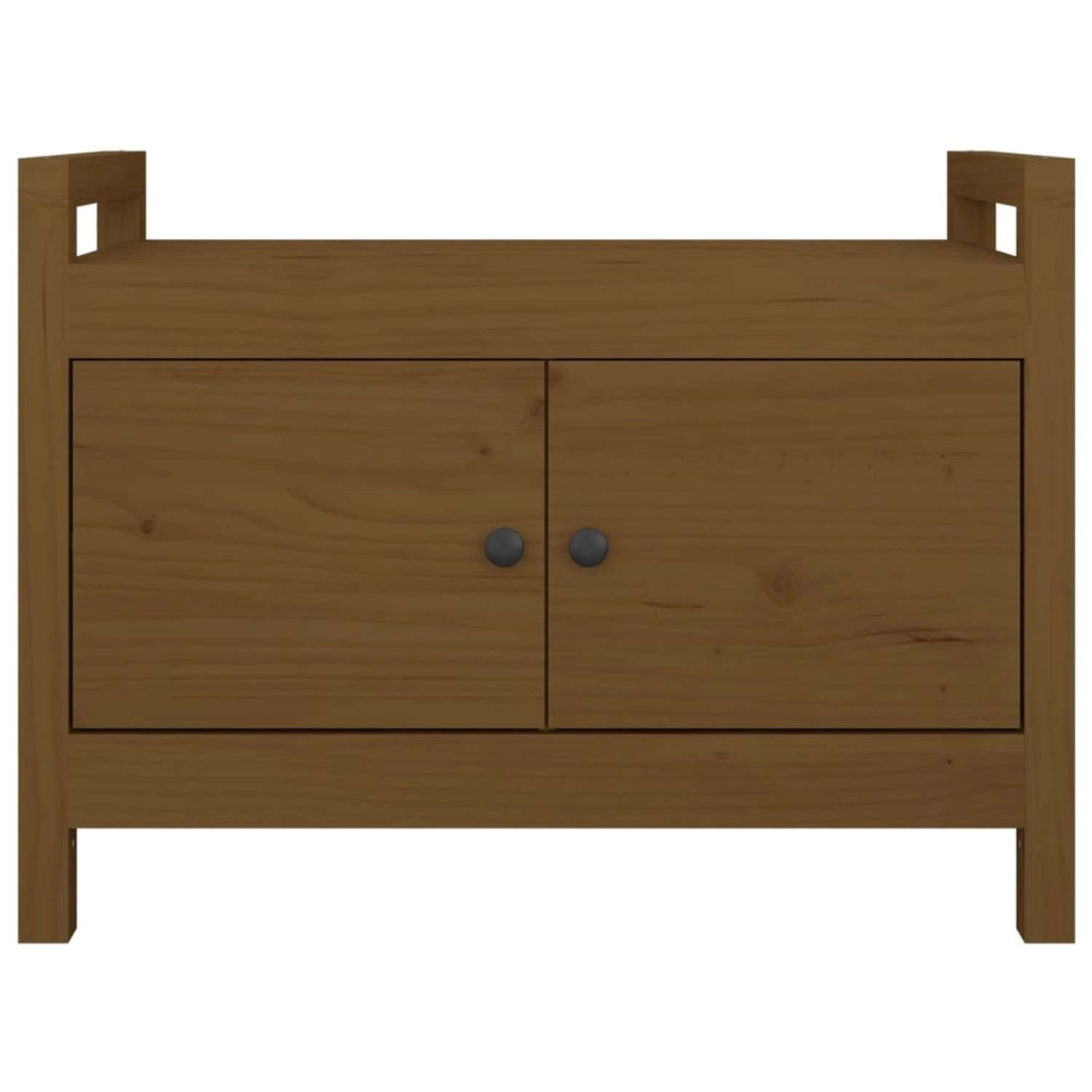 vidaXL Flurbank, honigbraun, Kiefer Massivholz, 80x40x60 cm. Möbel für Flur und Eingangsbereich.