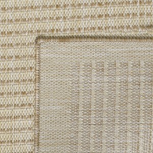 Beiger Ayyildiz Outdoor-Teppich Giza 1410 (140x200 cm) in Sisal-Optik. Wetterfest und robust.