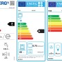 Energieeffizienzlabel für Geschirrspüler E, Herd A und Dunstabzugshaube B der Flex-Well Classic Küchenzeile.