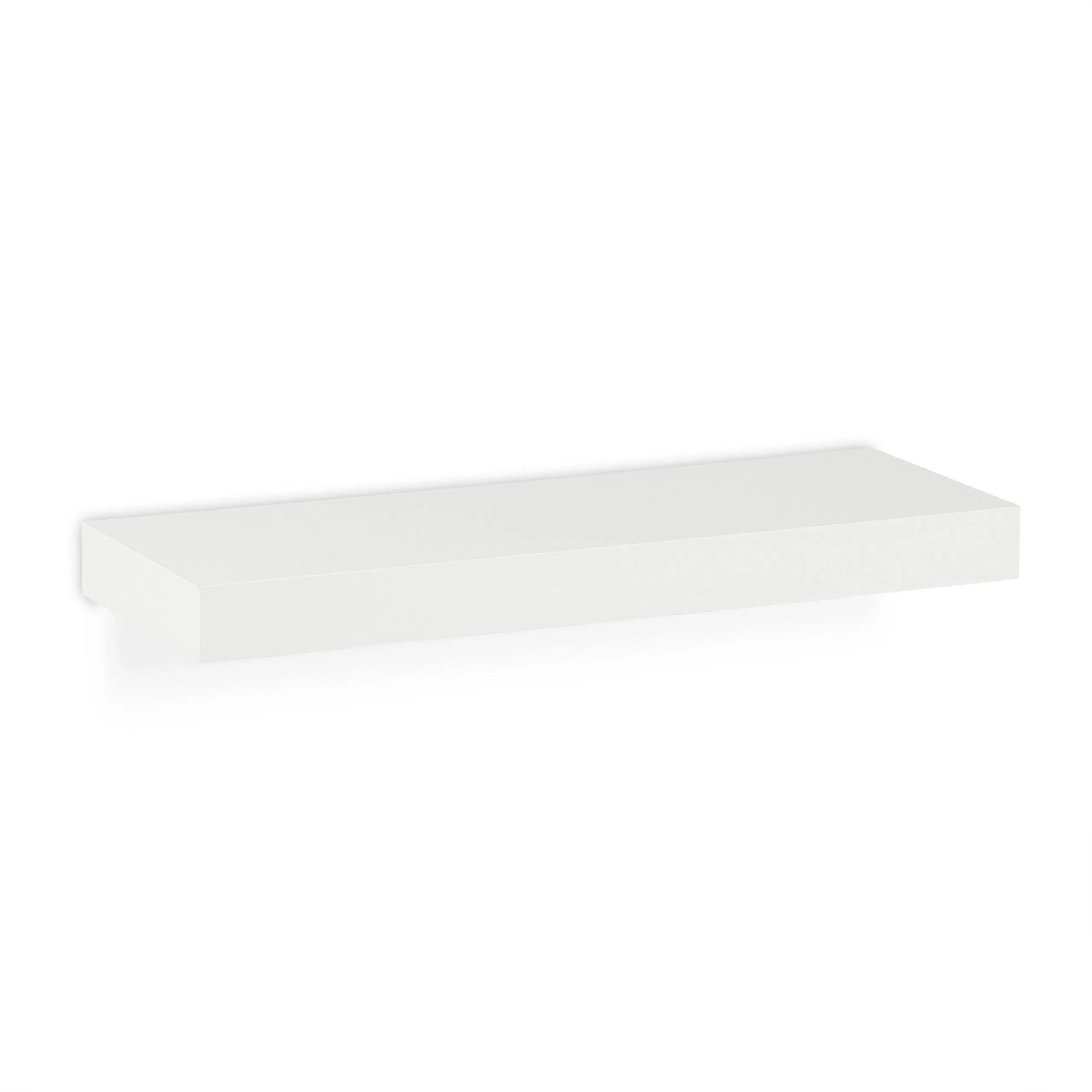 Relaxdays Wandregal 3er Set MDF Eisen Weiß 3,5 cm x 42 cm x 15 cm 1,8 kg