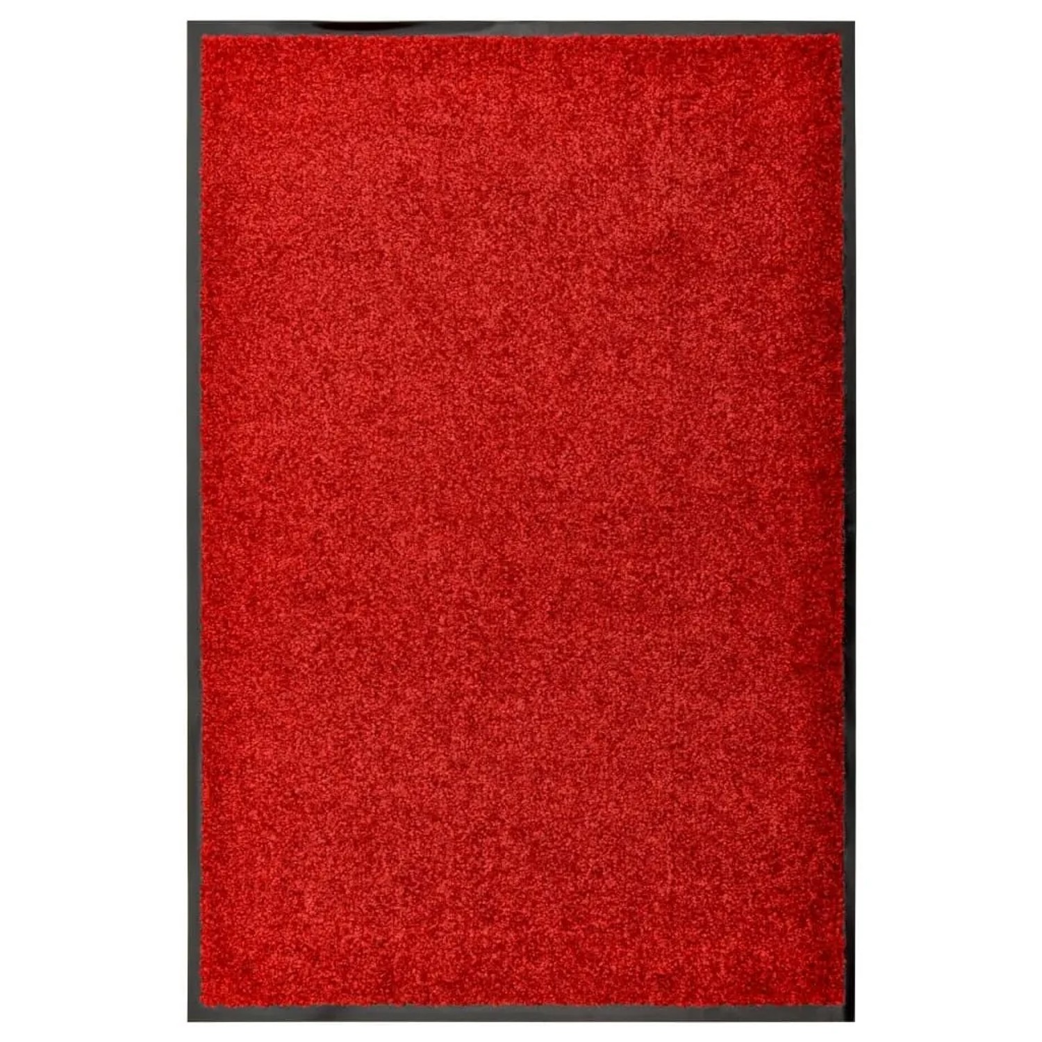 vidaXL Fußmatte Waschbar Rot 60x90 cm 323422