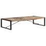 vidaXL Couchtisch, 180x90 cm, Altholz massiv mit Stahlgestell, Wohnzimmertisch