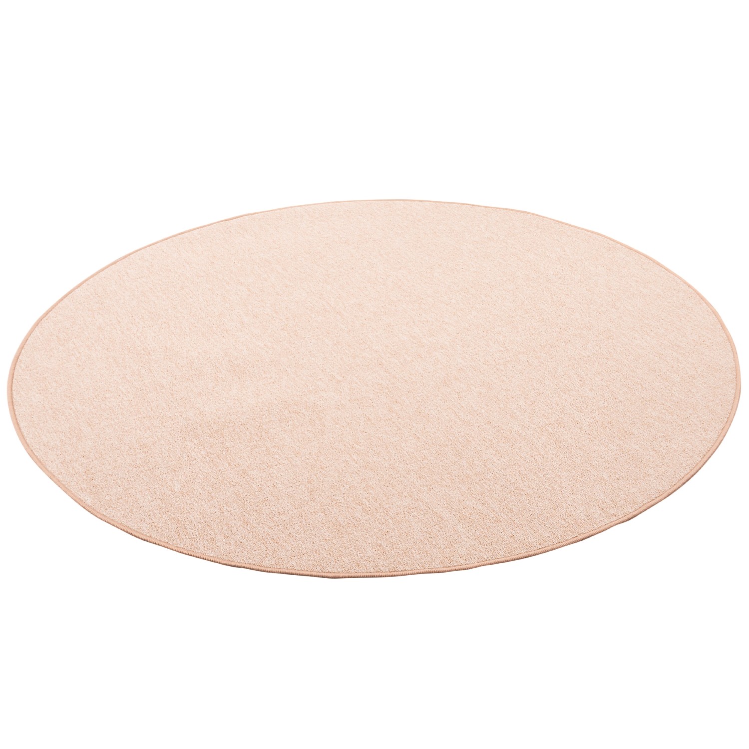 Snapstyle Feinschlingen Velour Teppich Strong Sand 100cm Rund günstig online kaufen