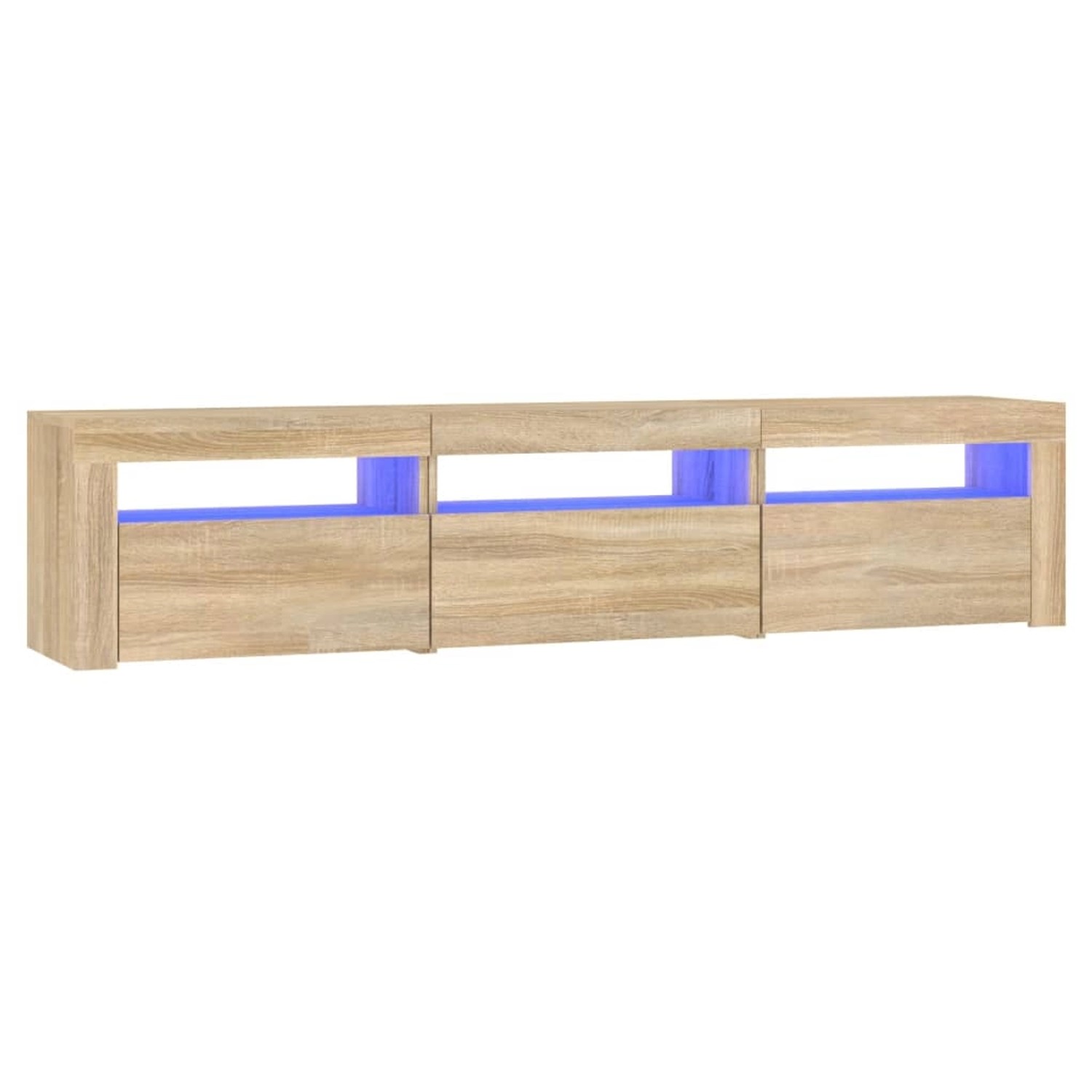 VidaXL TV-Schrank mit LED-Leuchten Sonoma-Eiche 180x35x40 cm 1 günstig online kaufen