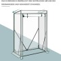 Transparentes WOLTU Foliengewächshaus 100x50x150cm mit Stahlrohrrahmen für den Garten.