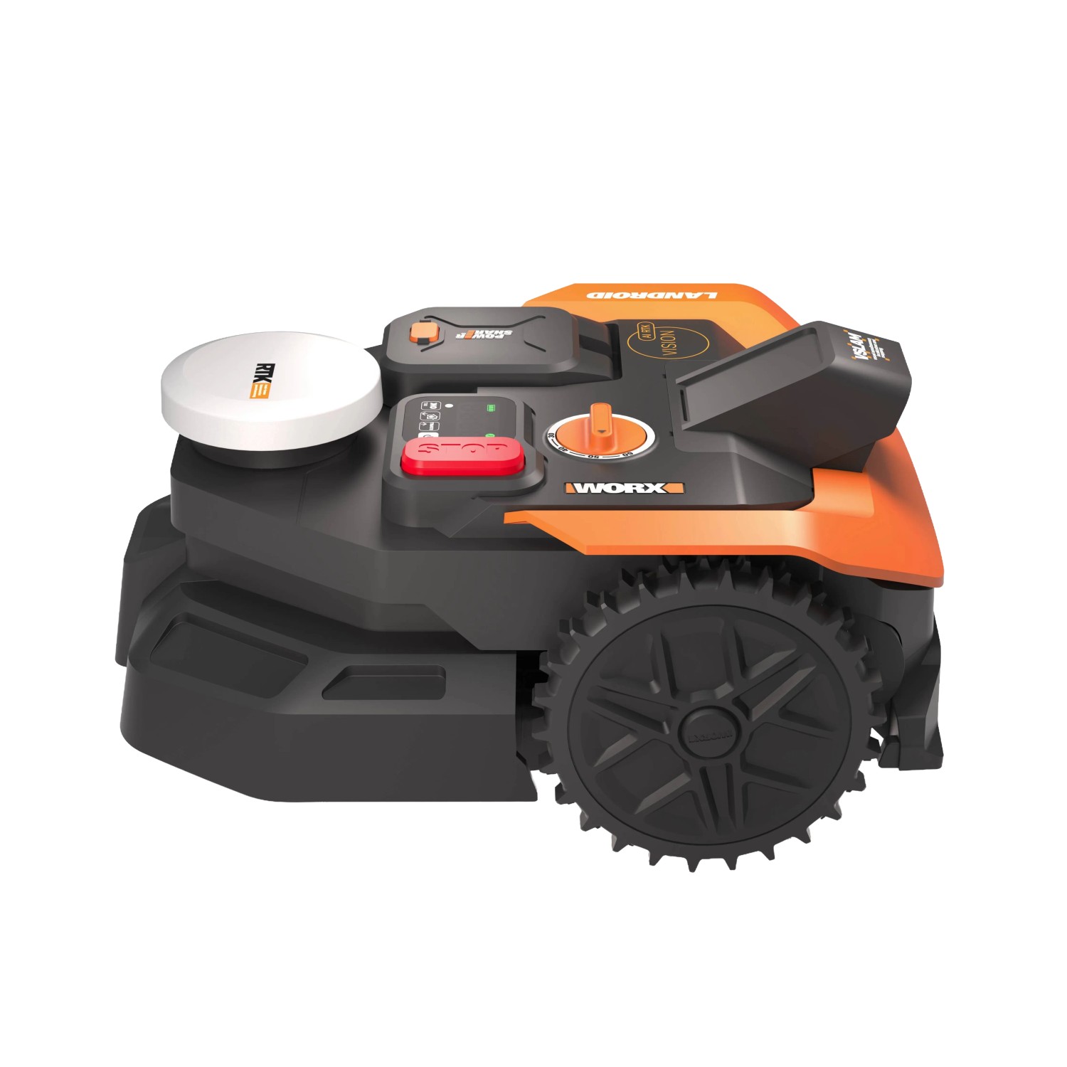 Worx Mähroboter M500 WR305E Landroid Vision Cloud, Gartengerät für Rasenflächen bis 500 m².