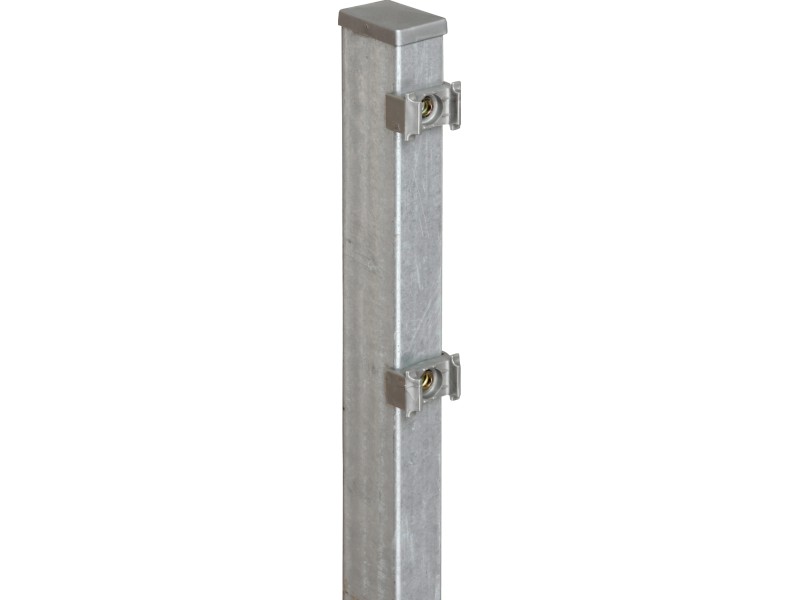 Eckpfosten Für Doppelstabmatten – 6x6x140 Cm, Grün, Verzinkt & Pulverbeschichtet