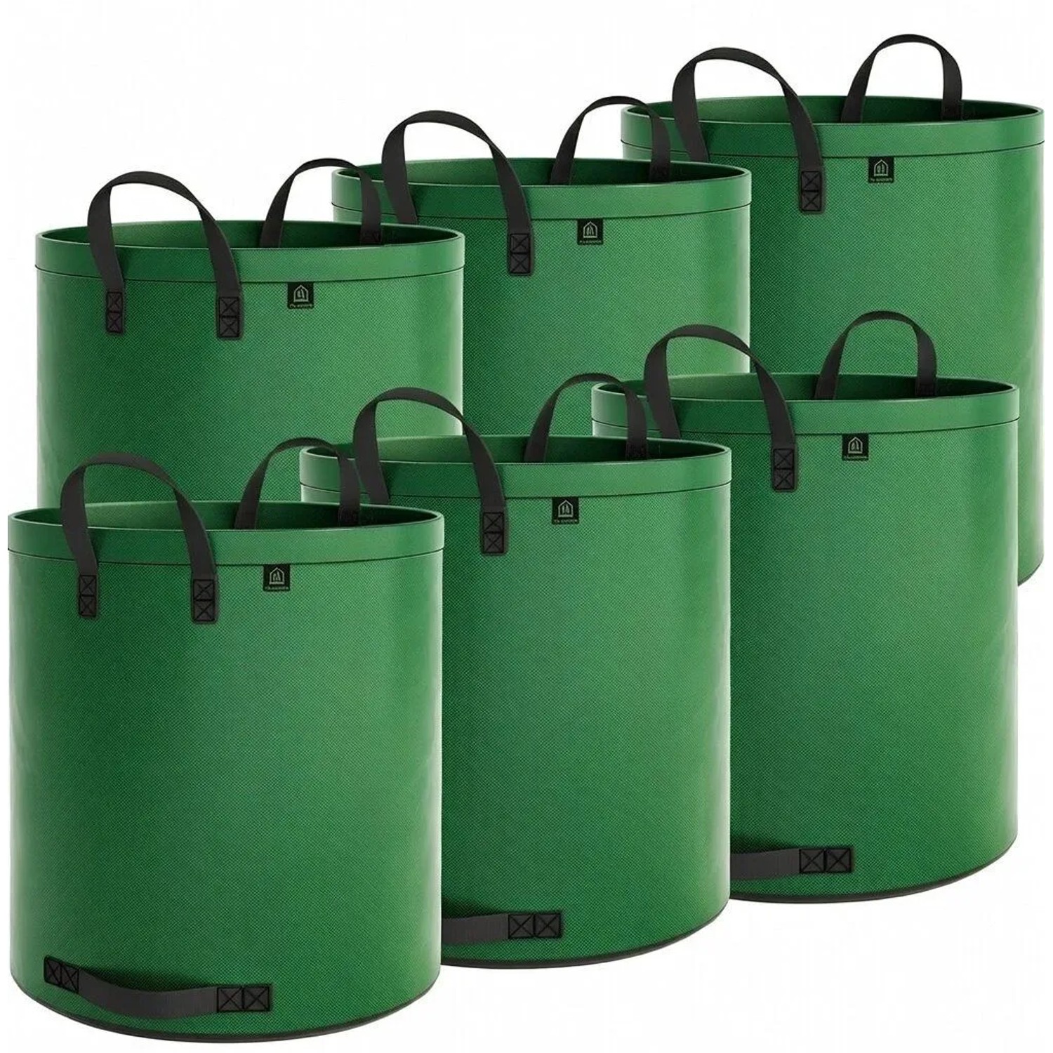 TTL GARDEN SUPER SOLID Gartensack 272 L 6er Set – 200 g/qm Garten Abfallsäcke Grün Reißfest Für Laub Gras