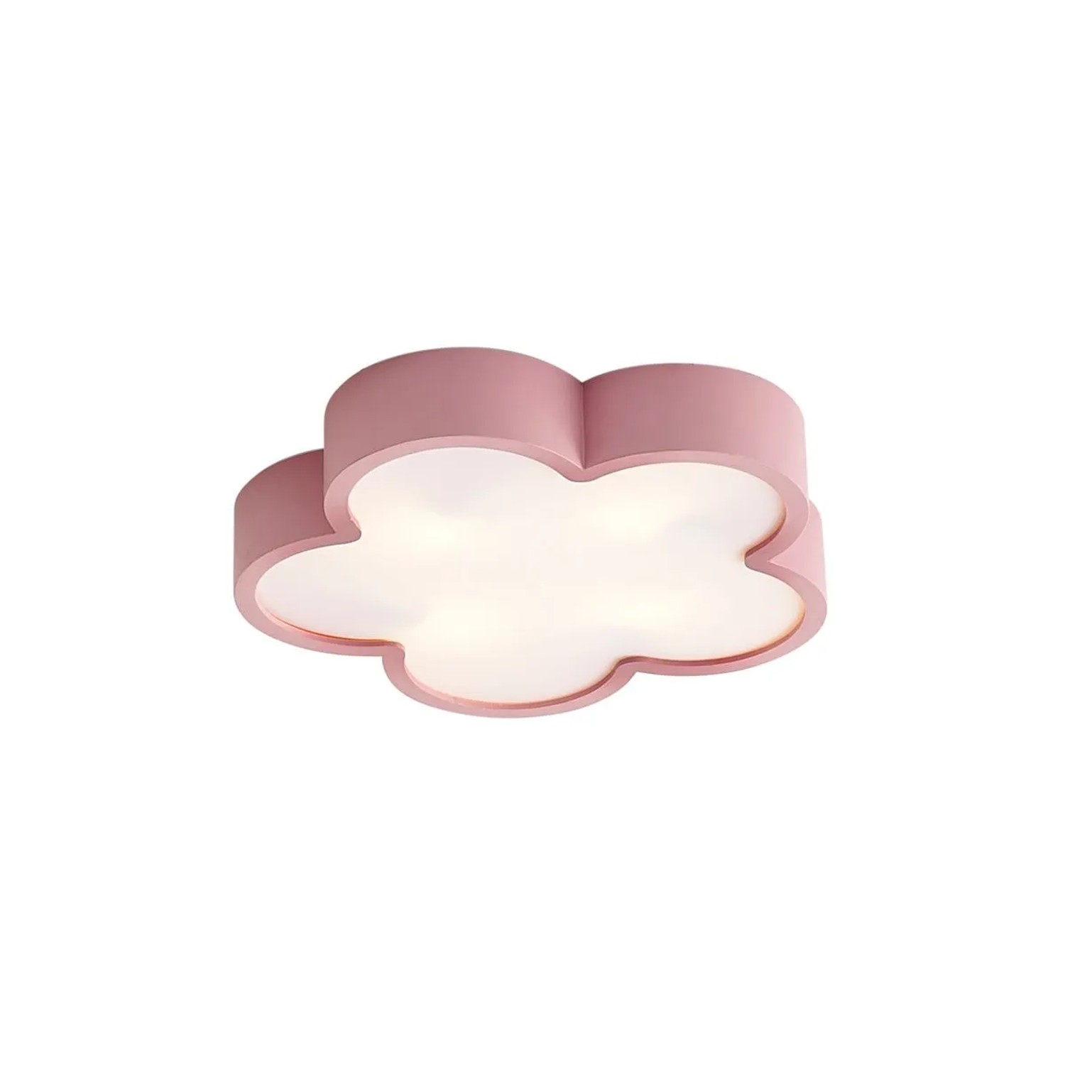 QAZQA Kinder Deckenleuchte Rosa und Weiß Lucille