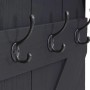 MCW Wandgarderobe D13 Dunkelgrau Shabby mit 6 Haken im Landhausstil.