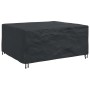 Rechteckige, schwarze vidaXL Möbelabdeckung aus wasserfestem 210D-Stoff, 200x160x70 cm, mit Schnallen.