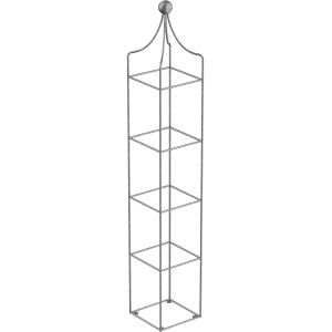 Eleo Obelisk Catania Klein, feuerverzinkt, Rankhilfe für Kletterpflanzen im Garten.