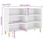 vidaXL Sideboard Weiß 103,5x35x70 cm Holzwerkstoff 806031_6