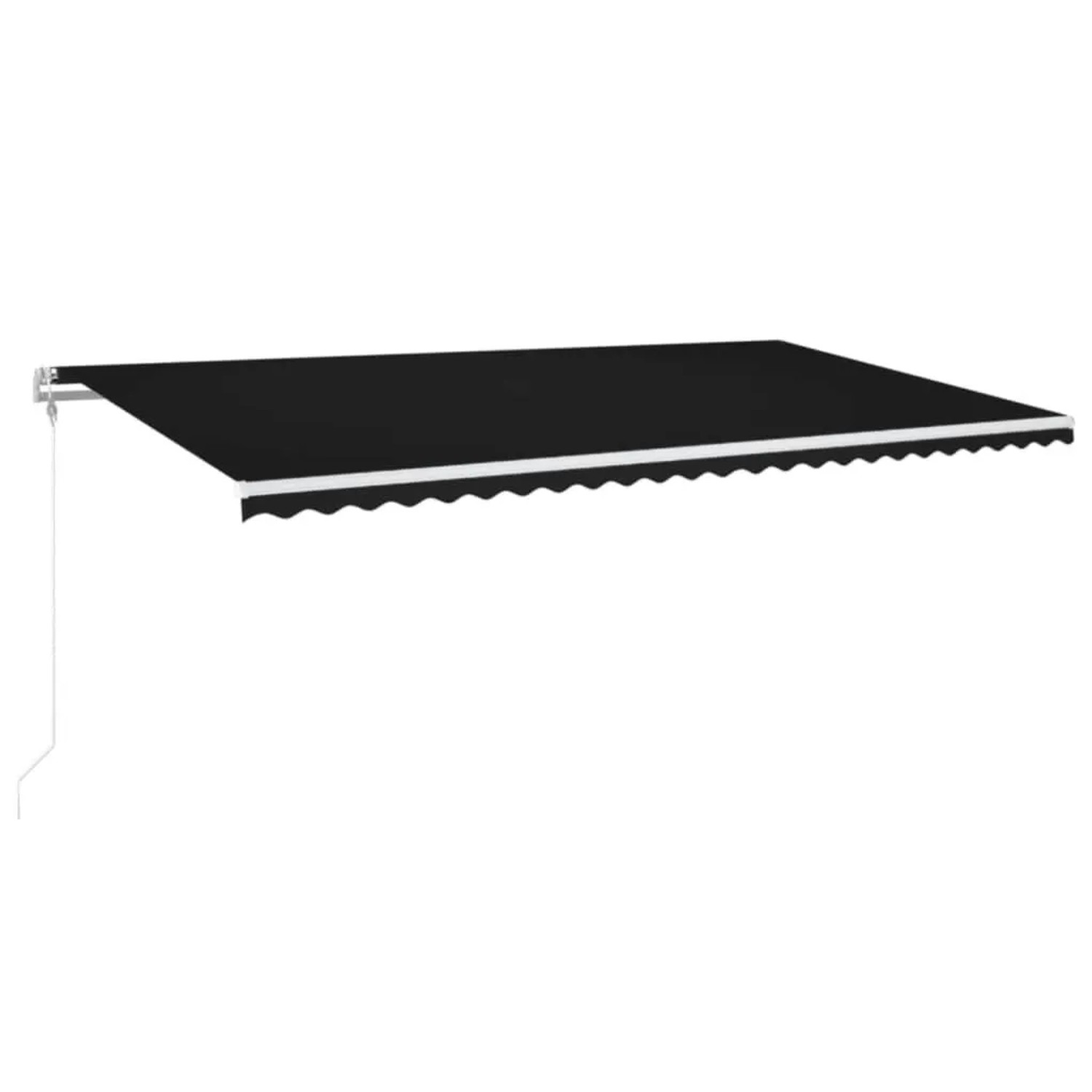 Furnicato Automatische Einziehbare Markise 600x350 Cm Anthrazit Mit Aluminiumrahmen Und Fernbedienung