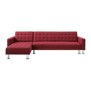 Vente-unique Schlafsofa Willis Rot 290 cm