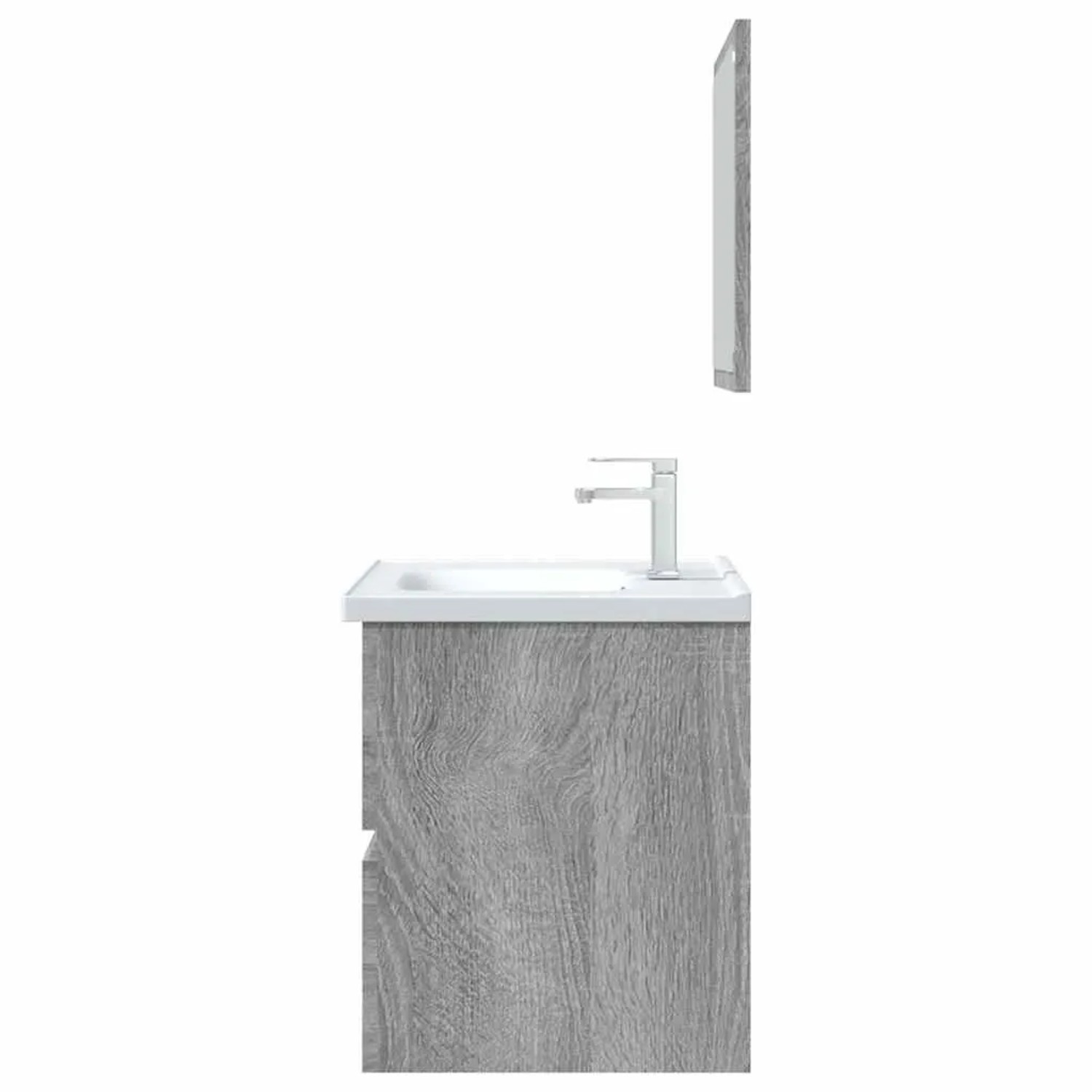 vidaXL 2-Tlg Badmöbel-Set Grau Sonoma Holzwerkstoff 815736_7