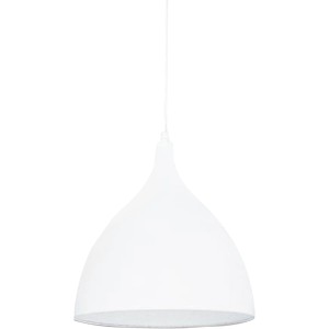 Weiße Näve Pendelleuchte Pinhead, Ø 28 cm, aus Metall. Schlichte Hängelampe für E27 Leuchtmittel.