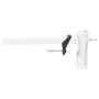 vidaXL Sonnenschirmhalter für Balkon Weiß 38 mm Stahl 4003385_2