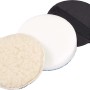 LUX Haftpolier-Set, 3-teilig, Ø 125mm, für Winkelschleifer: Handpad, Polierschwamm, Polierpad.