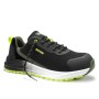 ELTEN LEEVI Sicherheitshalbschuh S3S in Schwarz-Lime. Sportlicher Arbeitsschuh mit WELLMAXX Sohle und Carbonkappe.