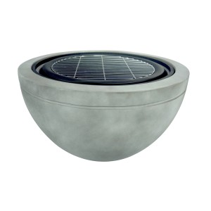 Buschbeck Grill-Feuerschale Madrid 60: Feuerstelle mit Grillrost und Funkenschutz.