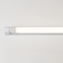 Graue LED-Unterbauleuchte, 120 cm, mit neutralweißem Licht für Werkstatt, Büro oder Keller.