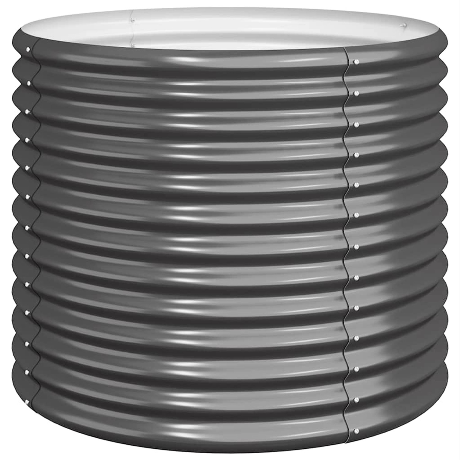 vidaXL Pflanzkübel Verzinkter Stahl 80x80x68 cm Anthrazit 318861 günstig online kaufen