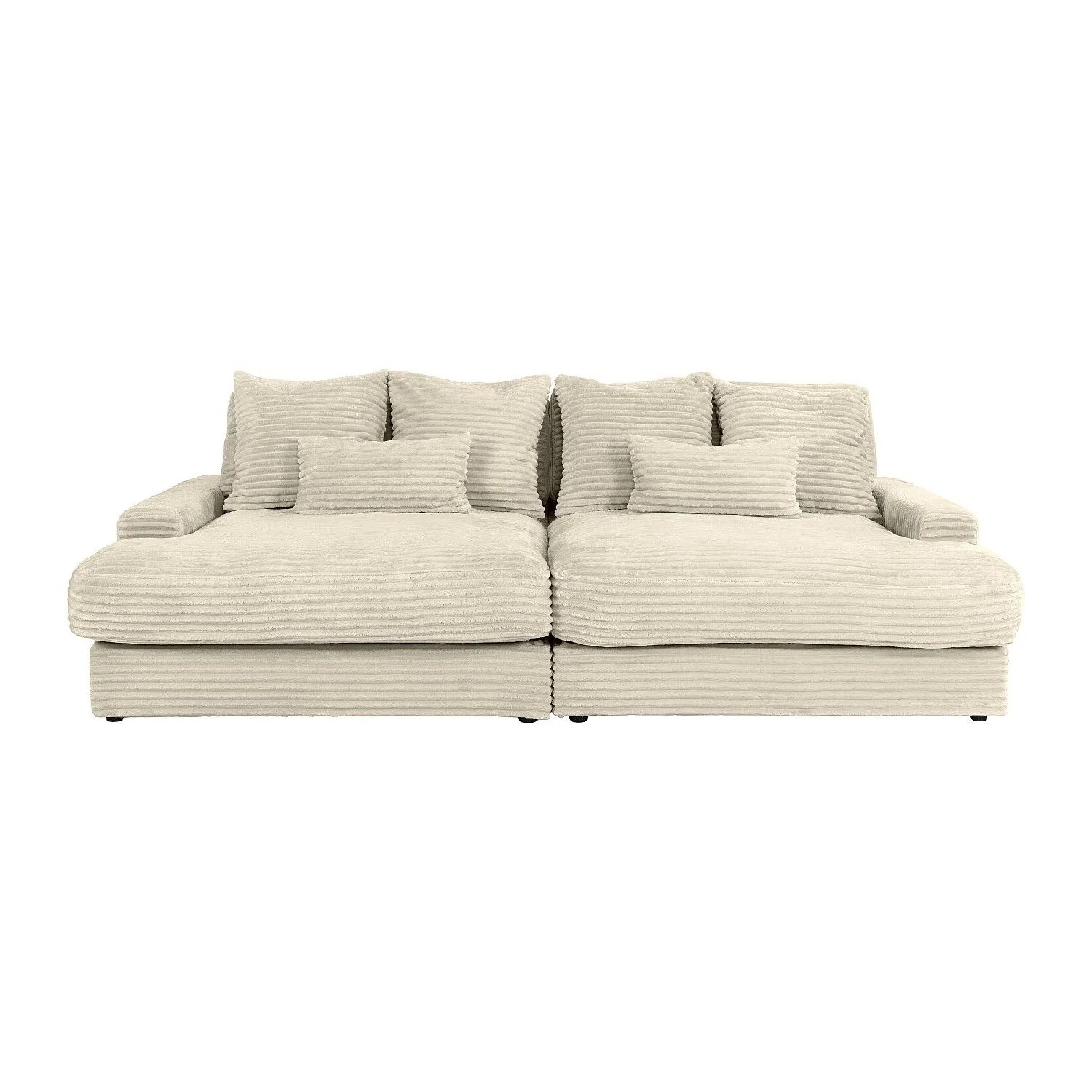 Vente-unique Sofa Ohne Schlafmöglichkeit Calazo Beige 266 cm
