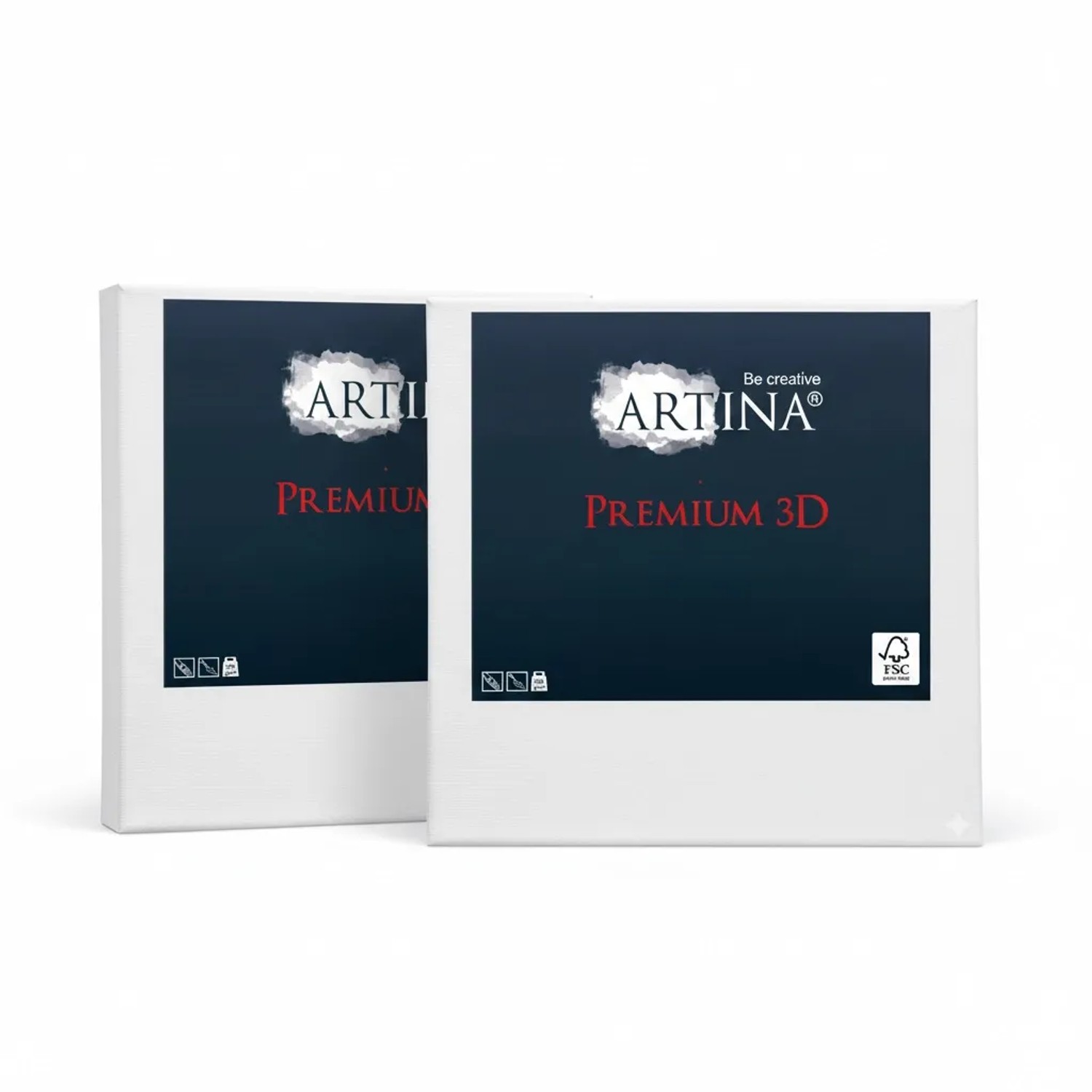 Artina Keilrahmen Leinwand Premium 3D 18x24cm 2er Set 380 g/m²