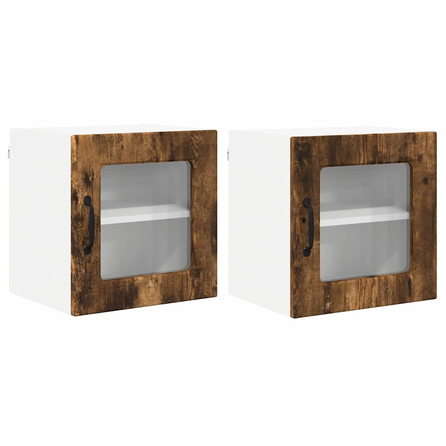 vidaXL Küchenwandschrank 2 Stk Geräucherte Eiche 40 x 31 x 40 cm 885196 günstig online kaufen