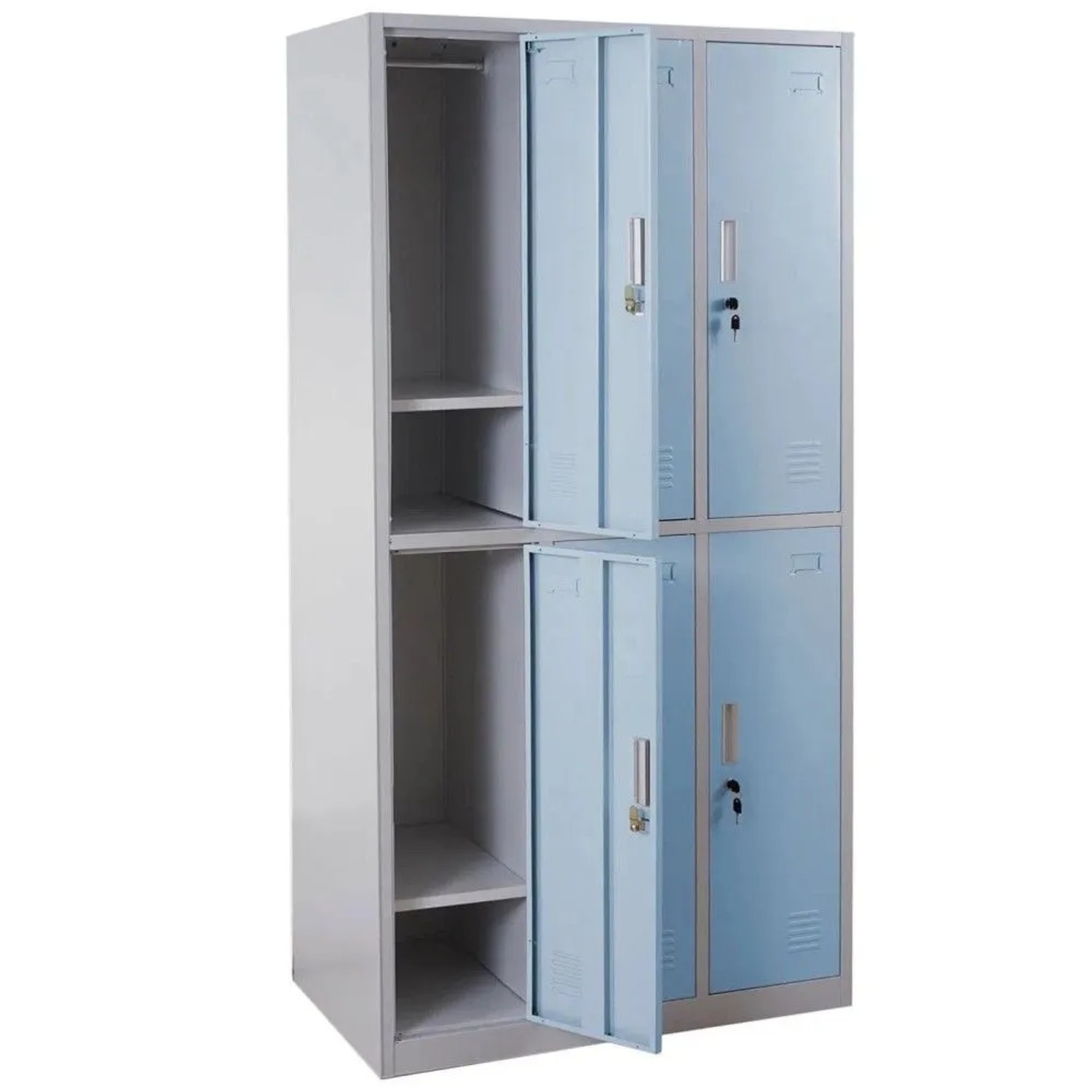 MCW Schließfach Preston T829 Blau 6 Fächer