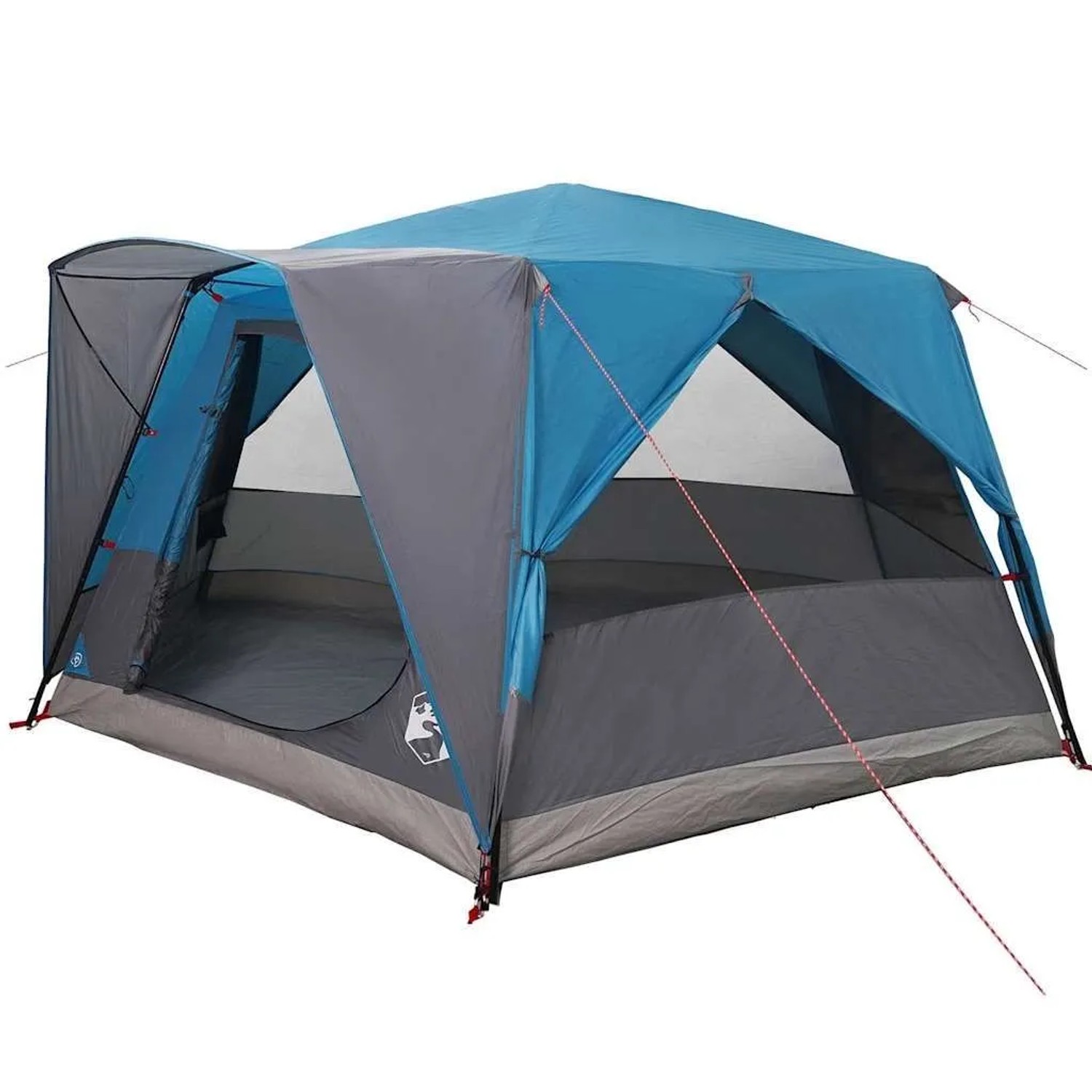 vidaXL Hütten-Zelt mit Dach mit Speicher Blau 400 x 350 x 212 cm 42004027